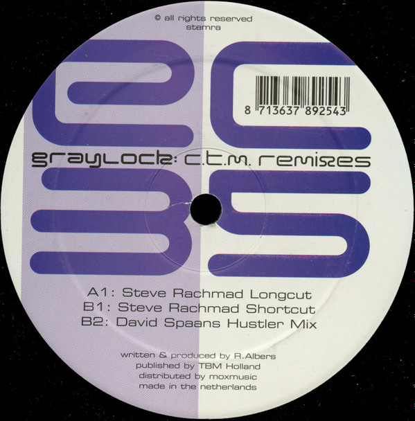 Graylock - C.T.M. Remixes | EC Records (EC 035) - 2