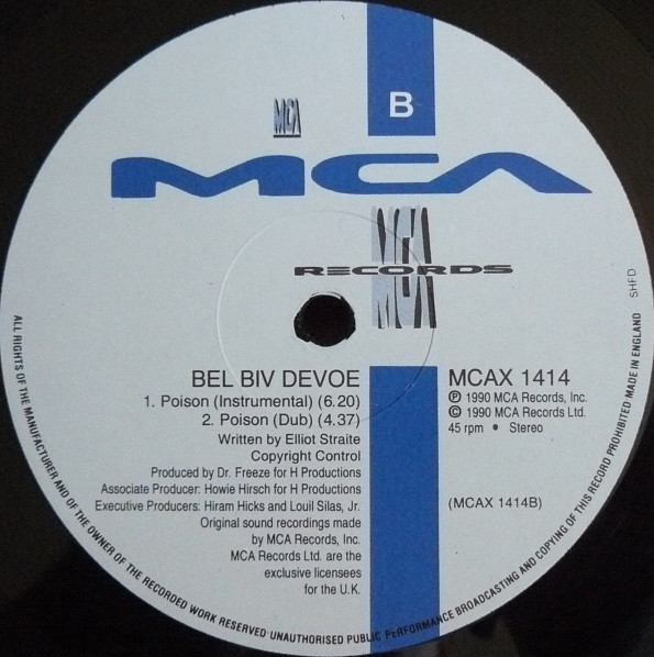 Bell Biv Devoe - Poison (The S & P Jervier Full Rub Mix) | MCA Records (MCAX 1414) - 4