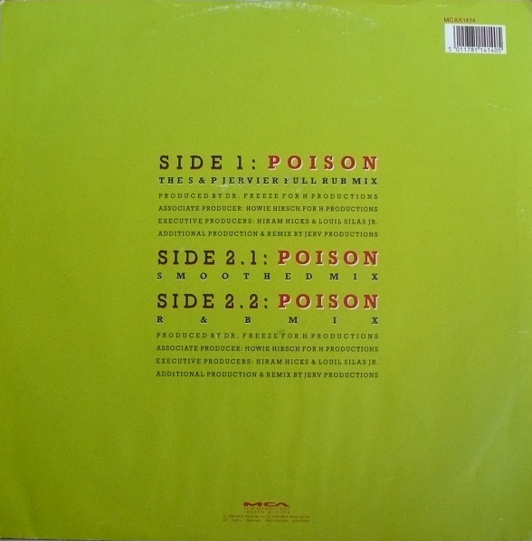 Bell Biv Devoe - Poison (The S & P Jervier Full Rub Mix) | MCA Records (MCAX 1414) - 2