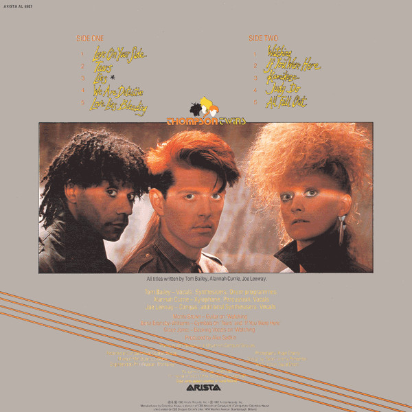 Thompson Twins - Side Kicks | Arista (AL 6607) - 2