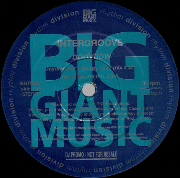 Intergroove - Bodyflow | Big Giant Music (BGTRD01) - 2