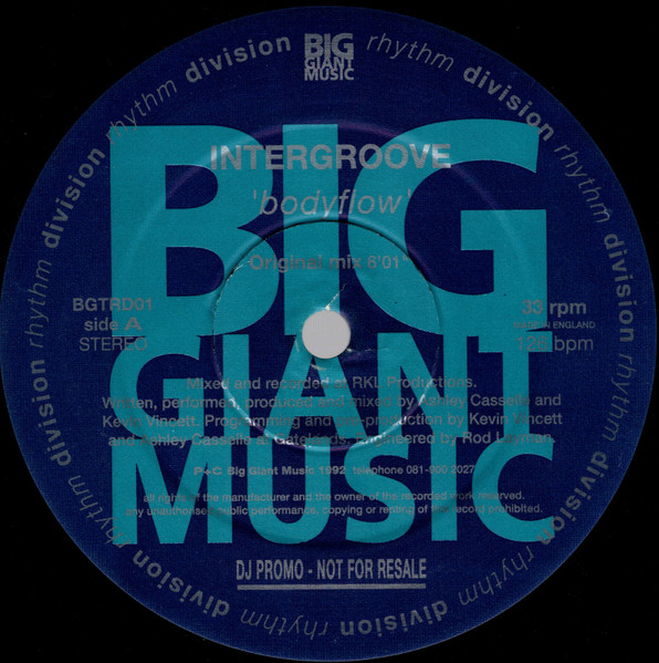 Intergroove - Bodyflow | Big Giant Music (BGTRD01)