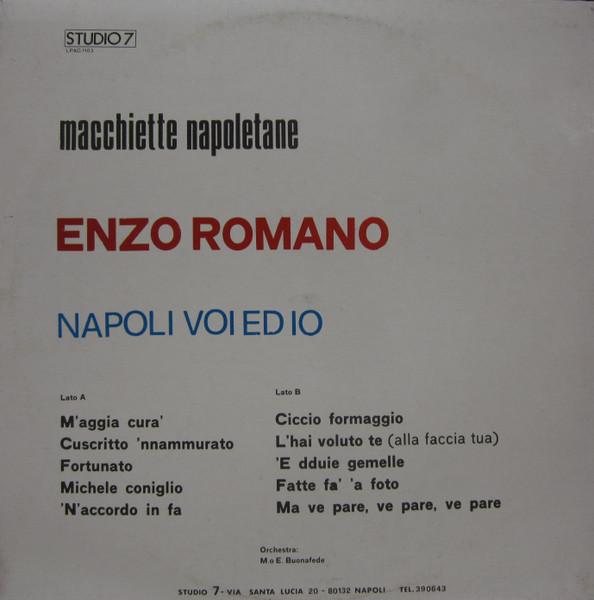 Enzo Romano - Macchiette Napoletane | Studio 7, Napoli (LPAG 1103) - 2 Enzo Romano - Macchiette Napoletane | Studio 7, Napoli (LPAG 1103) - 2