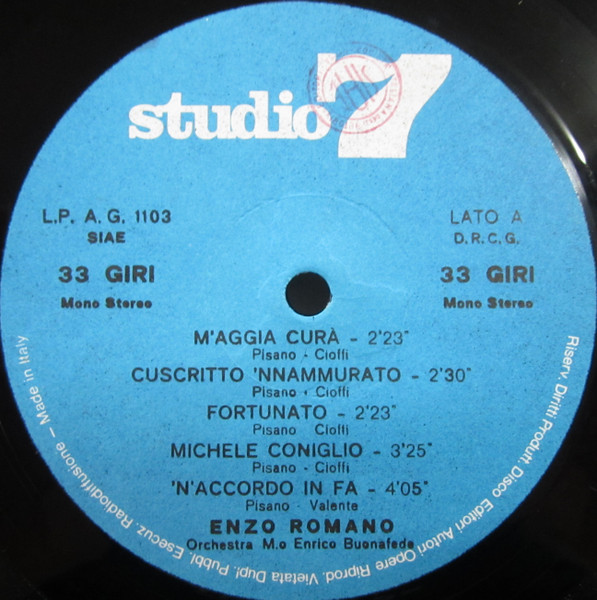 Enzo Romano - Macchiette Napoletane | Studio 7, Napoli (LPAG 1103) - 3 Enzo Romano - Macchiette Napoletane | Studio 7, Napoli (LPAG 1103) - 3