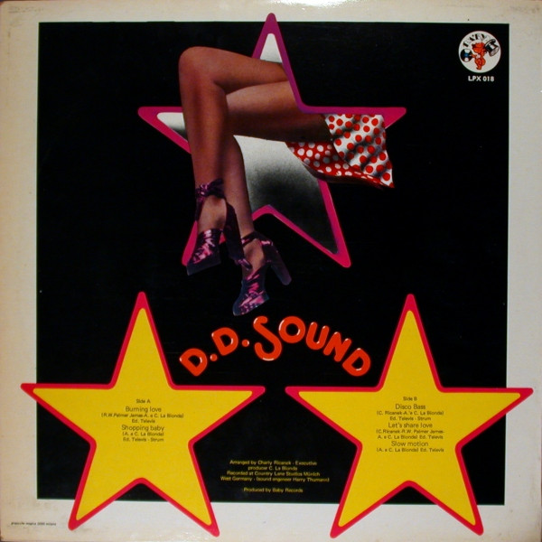 D.D. Sound - Disco Delivery | Baby Records (LPX 018) - 2