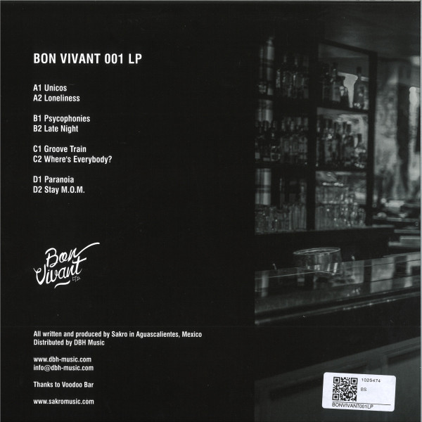 Sakro - Psychophonies | Bon Vivant Ltd. (BONVIVANT001LP) - 2