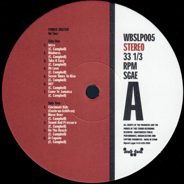 Prince Buster - King Of Blue Beat | Wah Wah Records (WBSLP005) - 4 Prince Buster - King Of Blue Beat | Wah Wah Records (WBSLP005) - 4