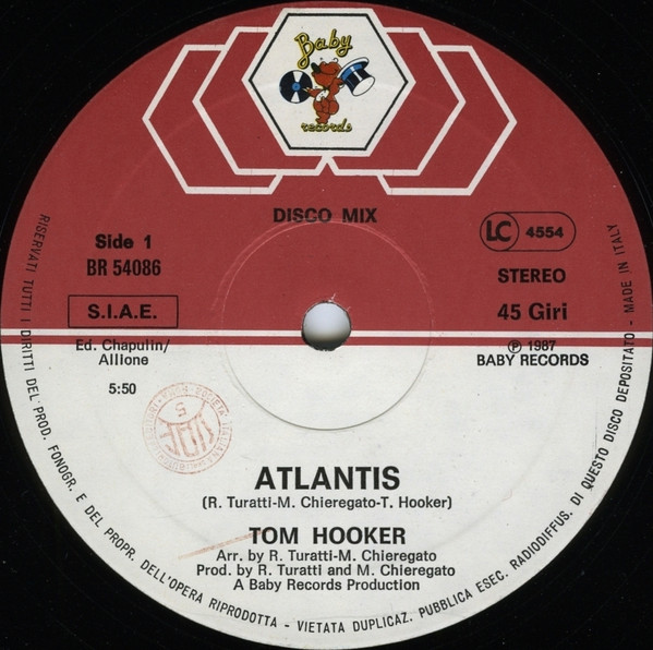 Tom Hooker - Atlantis | Baby Records (BR 54086) - 3 Tom Hooker - Atlantis | Baby Records (BR 54086) - 3
