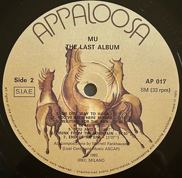 Mu - The Last Album | Appaloosa (AP 017) - 3 Mu - The Last Album | Appaloosa (AP 017) - 3