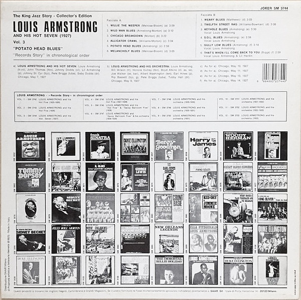 Louis Armstrong & His Hot Seven - Potato Head Blues 1927 | Joker (SM 3744) - 2