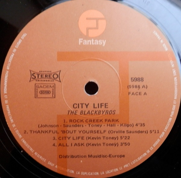 The Blackbyrds - City Life | Fantasy (5988) - 3 The Blackbyrds - City Life | Fantasy (5988) - 3
