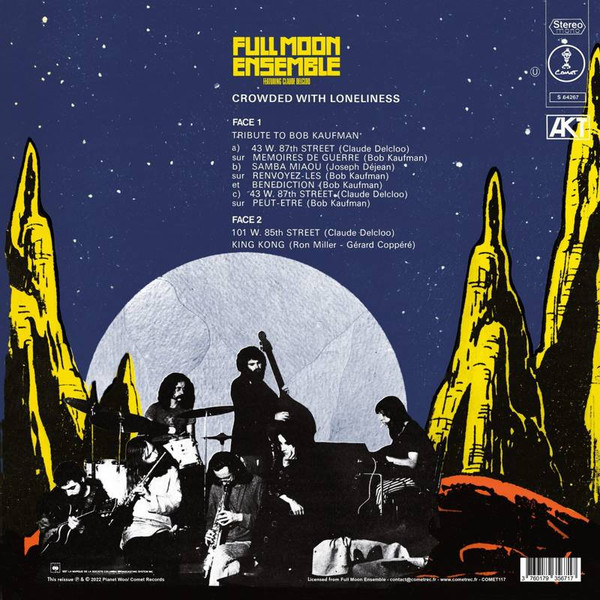 The Full Moon Ensemble Featuring Claude Delcloo - Crowded With Loneliness | Comet Records (COMET 117) - 2