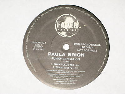 Paula Brion - Funky Sensation | Fader Records (162-920 500-1) - main