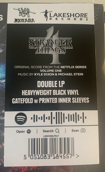 Kyle Dixon , Michael Stein - Stranger Things 4  - Volume One (Original Score From The Netflix Series) | Invada (LSINV292LPALT) - 2