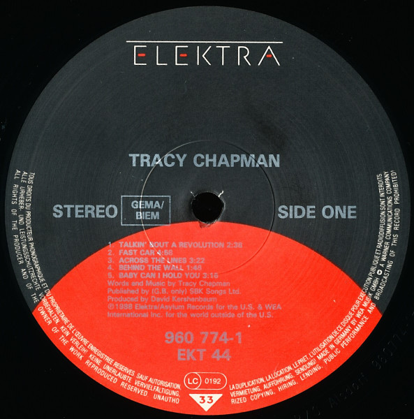 Tracy Chapman - Tracy Chapman | Elektra (960 774-1) - 3