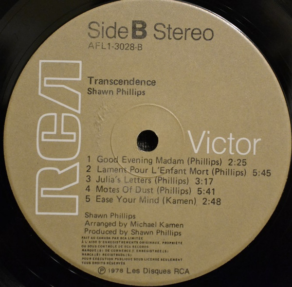 Shawn Phillips - Transcendence | RCA (AFL1-3028) - 4