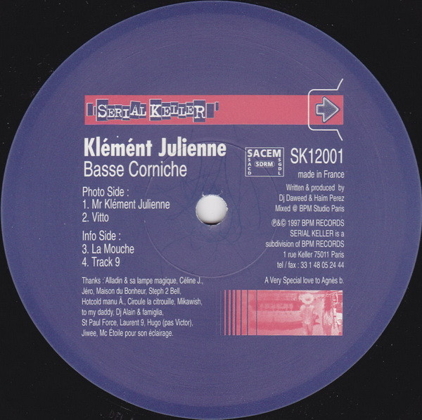 Klement Julienne - Basse Corniche | Serial Keller (SK12001) - main