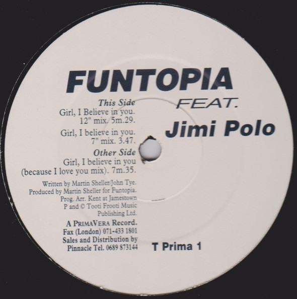 Funtopia - Girl, I Believe In You | PrimaVera (T PRIMA 1) - 2