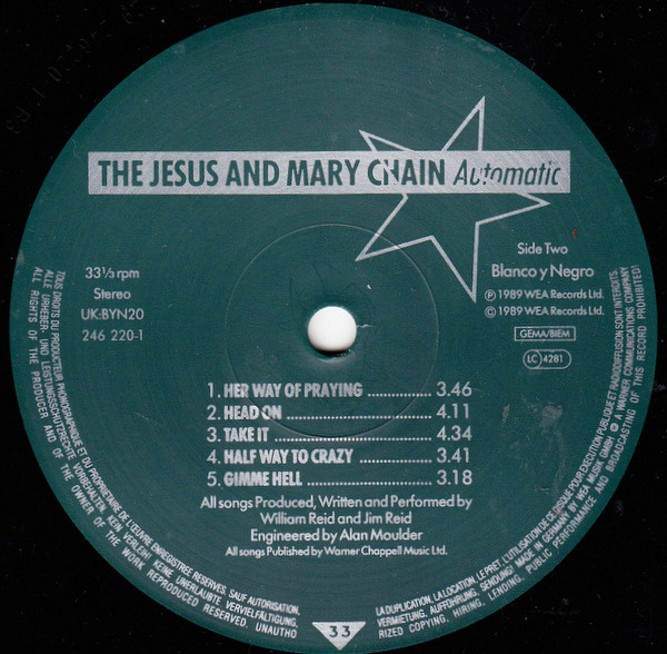 The Jesus And Mary Chain - Automatic | Blanco Y Negro (246 220-1) - 4 The Jesus And Mary Chain - Automatic | Blanco Y Negro (246 220-1) - 4