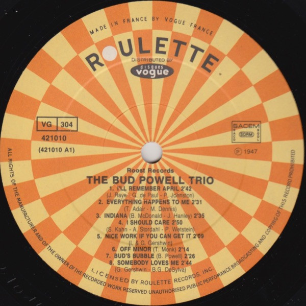 Bud Powell - The Best Years | Roulette (421010) - 3
