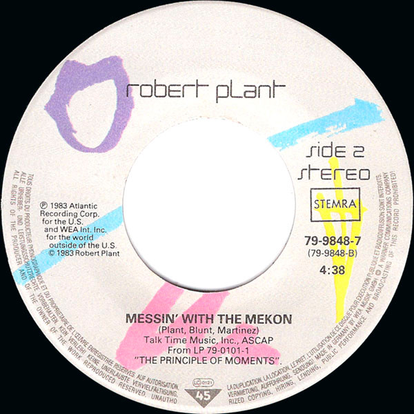 Robert Plant - Big Log | Atlantic (79-9848-7) - 4