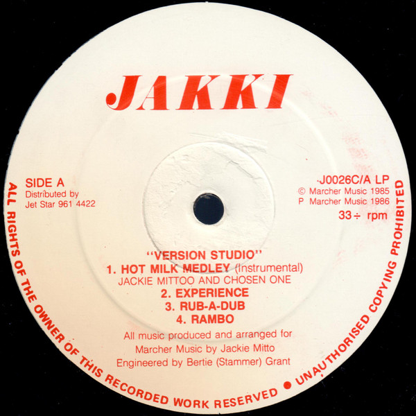 Jackie Mittoo - Version Studio | Jakki (J0026C LP) - 3 Jackie Mittoo - Version Studio | Jakki (J0026C LP) - 3