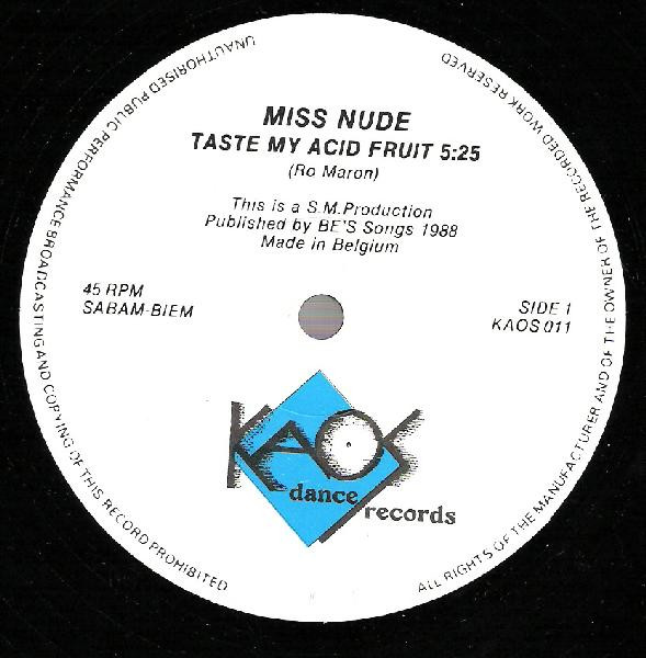 Miss Nude - Taste My Acid Fruit | Kaos Dance Records (KAOS 011) - 3