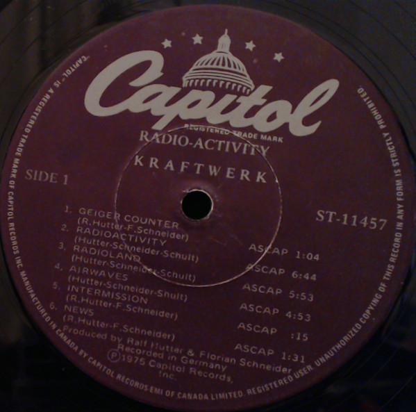 Kraftwerk - Radio-Activity | Capitol Records (ST-11457) - 3