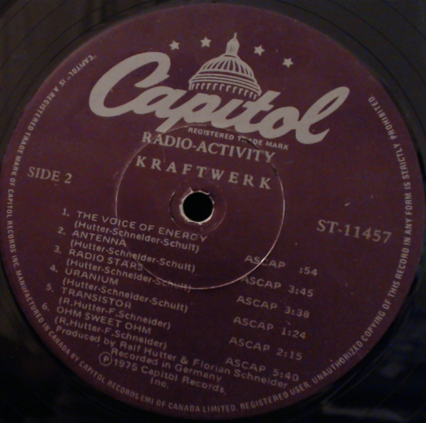 Kraftwerk - Radio-Activity | Capitol Records (ST-11457) - 4