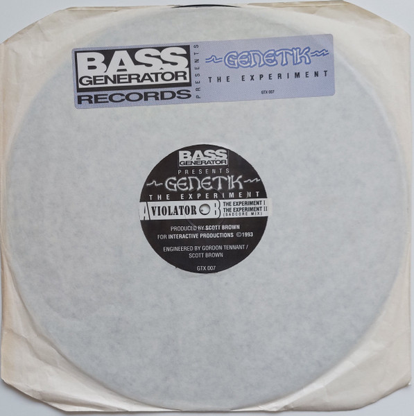 Genetik - The Experiment | Bass Generator Records (GTX 007) - main