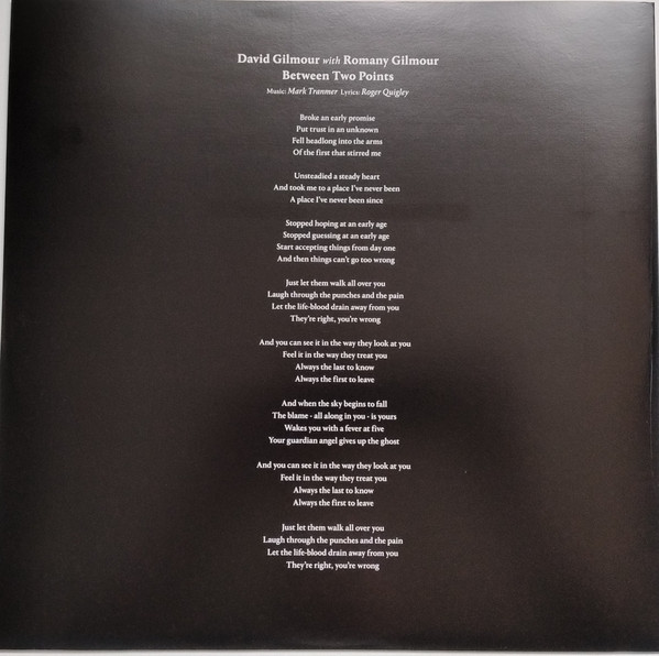 David Gilmour With Romany Gilmour - Between Two Points | Sony Music (0198028867115) - 4 David Gilmour With Romany Gilmour - Between Two Points | Sony Music (0198028867115) - 4