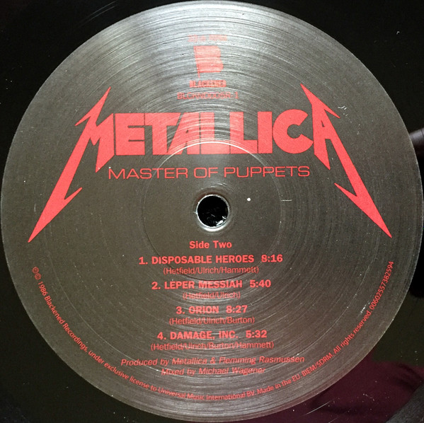 Metallica - Master Of Puppets | Blackened (BLCKND005R-1) - 4