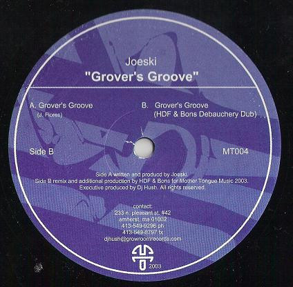 Joeski - Grover's Groove | Mother Tongue (MT004) - main