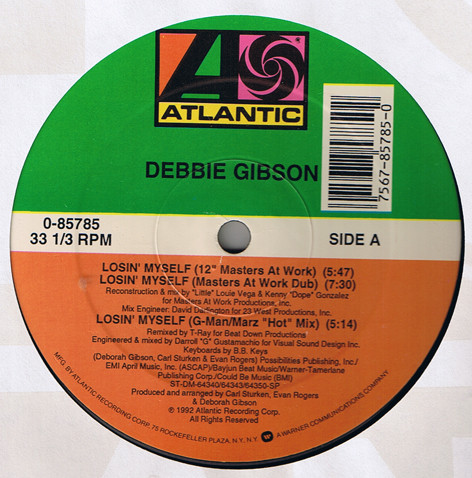 Debbie Gibson - Losin' Myself | Atlantic (0-85785)