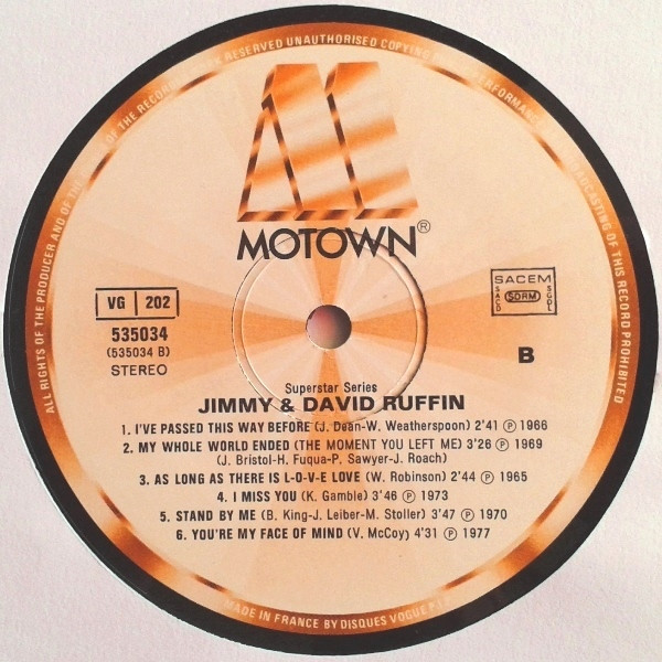 The Ruffin Brothers - Jimmy & David Ruffin | Motown (535034) - 4