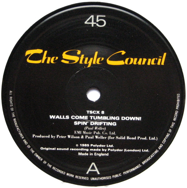 The Style Council - Walls Come Tumbling Down! | Polydor (TSCX 8) - 3 The Style Council - Walls Come Tumbling Down! | Polydor (TSCX 8) - 3