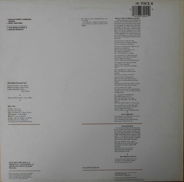 The Style Council - Walls Come Tumbling Down! | Polydor (TSCX 8) - 2 The Style Council - Walls Come Tumbling Down! | Polydor (TSCX 8) - 2