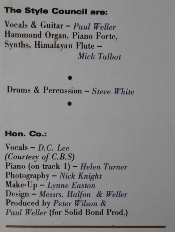 The Style Council - Walls Come Tumbling Down! | Polydor (TSCX 8) - 7 The Style Council - Walls Come Tumbling Down! | Polydor (TSCX 8) - 7