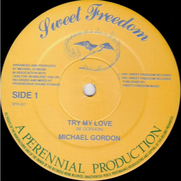Michael Gordon - Try My Love | Sweet Freedom Records (SFR 007)