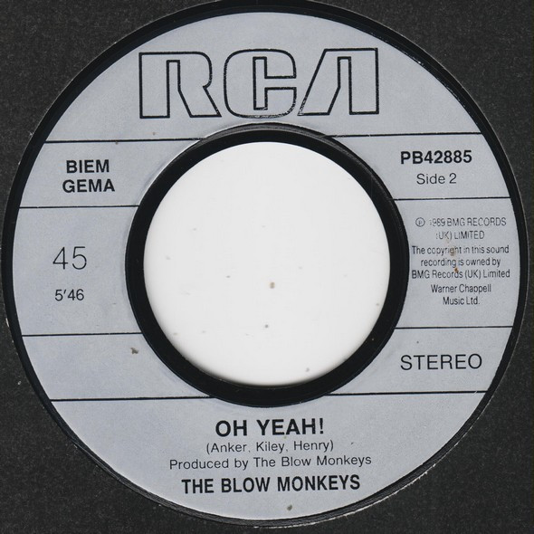 The Blow Monkeys Featuring Sylvia Tella - Choice? | RCA (PB 42885) - 4