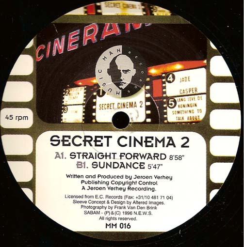Jeroen Verheij / Secret Cinema - Secret Cinema 2 | Music Man Records (MM 016) - 2 Jeroen Verheij / Secret Cinema - Secret Cinema 2 | Music Man Records (MM 016) - 2