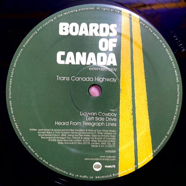 Boards Of Canada - Trans Canada Highway | Warp Records (WAP200R) - 3