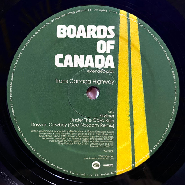 Boards Of Canada - Trans Canada Highway | Warp Records (WAP200R) - 4