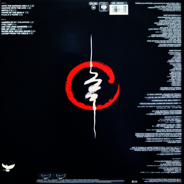 Andreas Vollenweider - Dancing With The Lion | CBS (CBS 463331 1) - 2