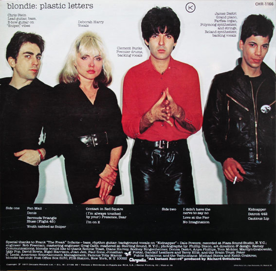Blondie - Plastic Letters | Chrysalis (CHR-1166) - 2 Blondie - Plastic Letters | Chrysalis (CHR-1166) - 2