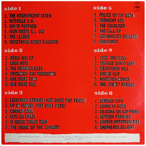 The Clash - Sandinista! | CBS (S 66363) - 2