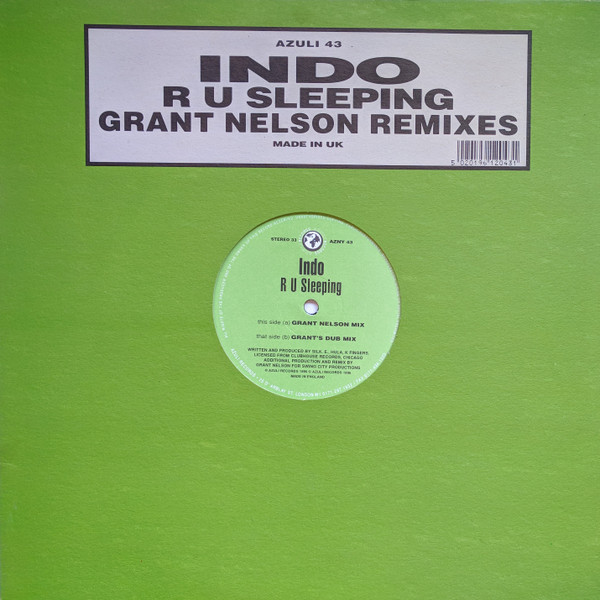 Indo - R U Sleeping (Grant Nelson Remixes) | Azuli Records (AZNY 43)