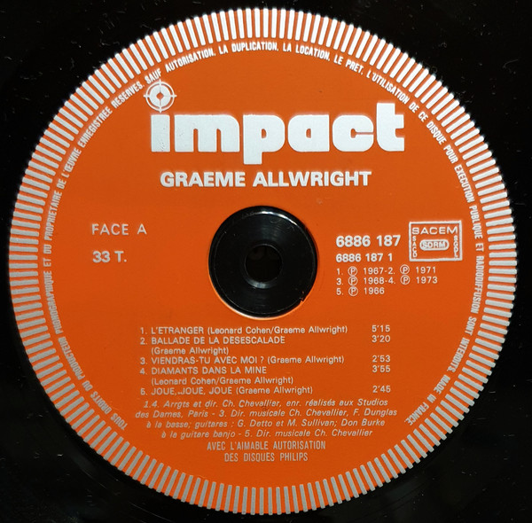 Graeme Allwright - Coffret 3 Disques | Impact (6993.009) - 4