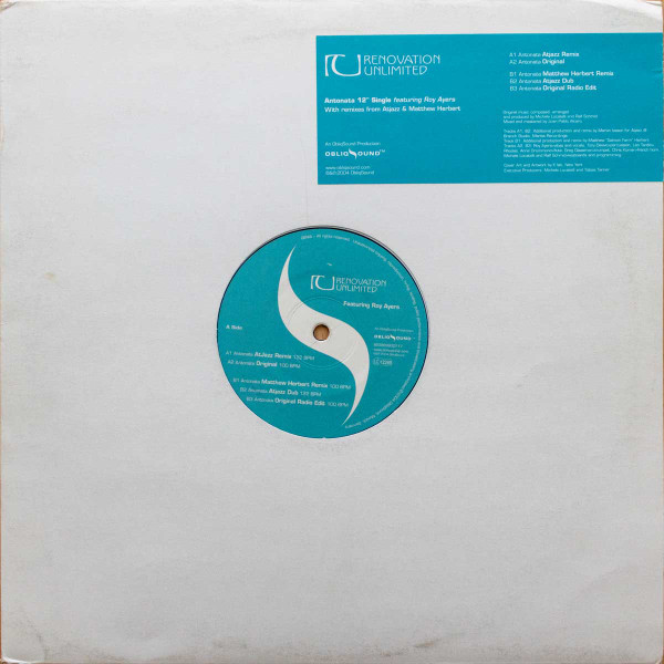Renovation Unlimited Featuring Roy Ayers - Antonata | ObliqSound (823889900717) - main