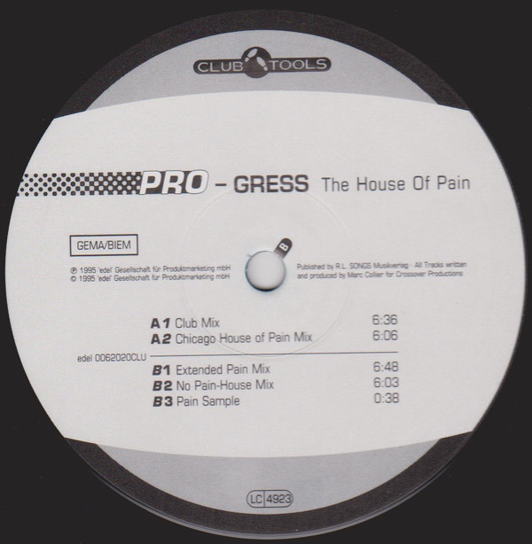 Pro-Gress - The House Of Pain | Club Tools (edel 0062020CLU)